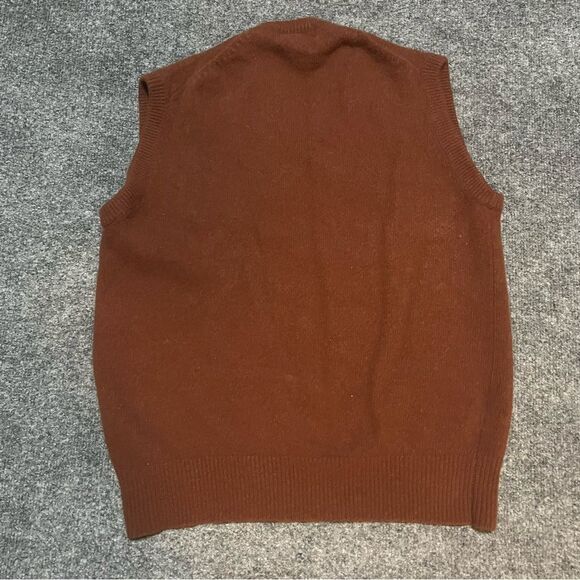 Wickbury vest brown 100 % lambswool - Picture 4 of 6